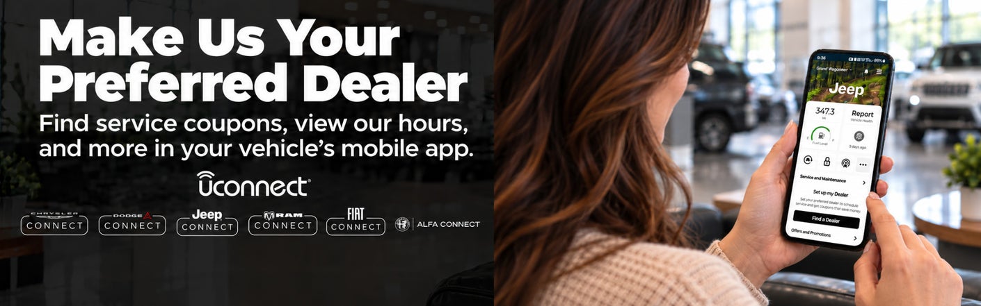 uconnect® make us your preferred dealer | Jim Shorkey CDJRF Youngstown in Austintown OH