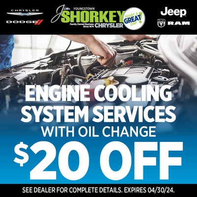 Engine Cooling System Services with oil change